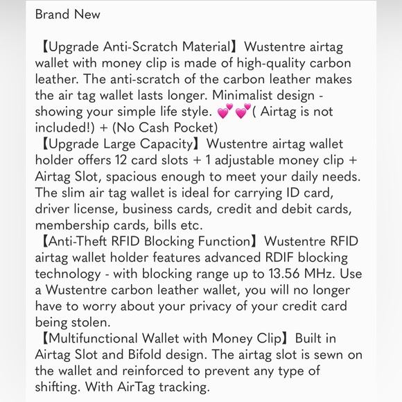 New AirTag Wallet Holder with Money Clip, Air Tag Wallet - Picture 8 of 8